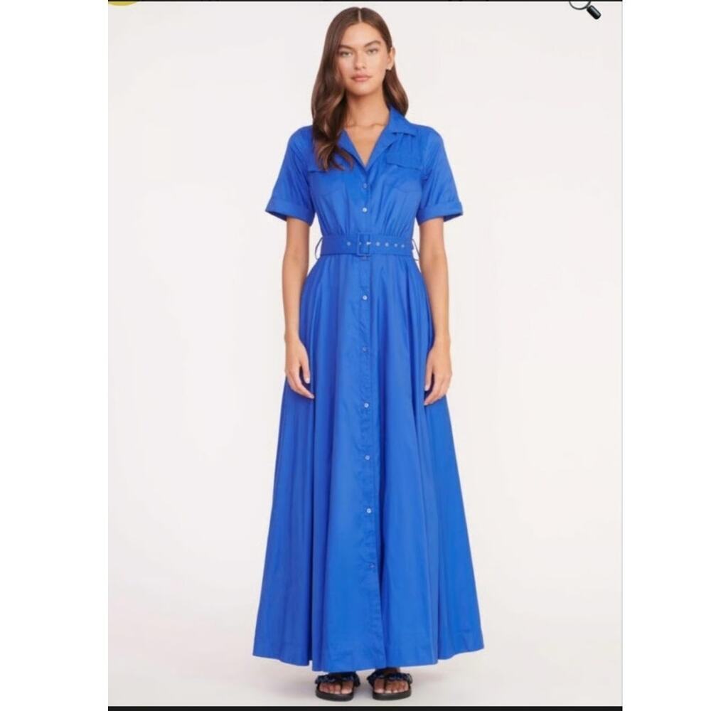 Staud Lapis Blue Millie‎ Maxi Dress Size: 4